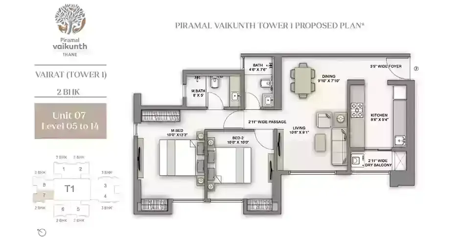 Piramal Vaikunth Thane Floor Plans
